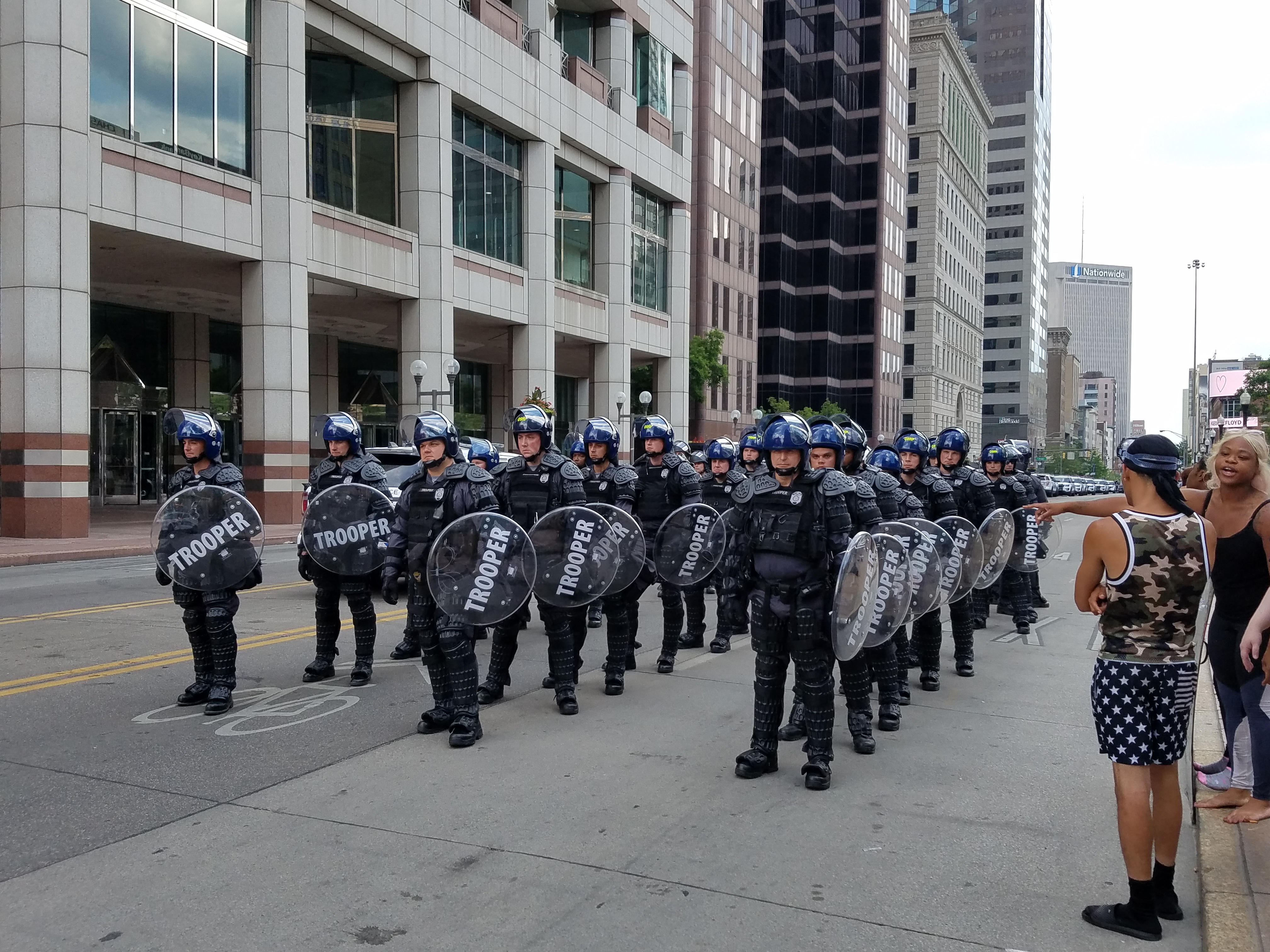 Back at it again Columbus Police try to start a riot tonight